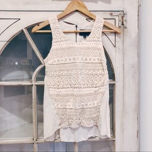 Anthropologie Sunday in Brooklyn Lace tank